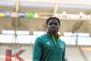 13 June 2022; Festy Ebosele during a Republic of Ireland training session at LKS Stadium in Lodz, Poland. Photo by Stephen McCarthy/Sportsfile
