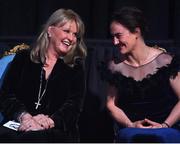 11 June 2022; Professor Mary Aiken, left, and Olympic boxing gold medallist Kellie Harrington who were conferred with the Honorary Freedom of the City of Dublin at a ceremony in Mansion House, Dublin. Photo by Brendan Moran/Sportsfile
