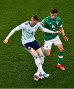 11 June 2022; Scott McTominay of Scotland and Jayson Molumby of Republic of Ireland during the UEFA Nations League B group 1 match between Republic of Ireland and Scotland at the Aviva Stadium in Dublin. Photo by Ben McShane/Sportsfile