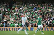 11 June 2022; Republic of Ireland supporters during the UEFA Nations League B group 1 match between Republic of Ireland and Scotland at the Aviva Stadium in Dublin. Photo by Stephen McCarthy/Sportsfile