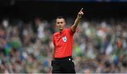 11 June 2022; Referee Marco Di Bello during the UEFA Nations League B group 1 match between Republic of Ireland and Scotland at the Aviva Stadium in Dublin. Photo by Stephen McCarthy/Sportsfile