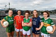 14 June 2022; AIG ambassadors and inter-county footballers, from left, Vikki Wall of Meath, Aimee Mackin of Armagh, Kathryn Sullivan of Mayo, Ciara Trant of Dublin, and Aishling O’Connell of Kerry in attendance at the launch of AIG’s new &quot;For Times Like These&quot; campaign at AIG Ireland’s offices in Dublin. In addition, AIG also announced their LGFA member and player car insurance offer of 25% off for players and 15% off for all members across the country at www.aig.ie/lgfa. Photo by Sam Barnes/Sportsfile