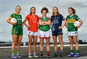 14 June 2022; AIG ambassadors and inter-county footballers, from left, Vikki Wall of Meath, Aimee Mackin of Armagh, Kathryn Sullivan of Mayo, Ciara Trant of Dublin, and Aishling O’Connell of Kerry in attendance at the launch of AIG’s new &quot;For Times Like These&quot; campaign at AIG Ireland’s offices in Dublin. In addition, AIG also announced their LGFA member and player car insurance offer of 25% off for players and 15% off for all members across the country at www.aig.ie/lgfa. Photo by Sam Barnes/Sportsfile