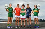 14 June 2022; AIG ambassadors and inter-county footballers, from left, Vikki Wall of Meath, Aimee Mackin of Armagh, Kathryn Sullivan of Mayo, Ciara Trant of Dublin, and Aishling O’Connell of Kerry in attendance at the launch of AIG’s new &quot;For Times Like These&quot; campaign at AIG Ireland’s offices in Dublin. In addition, AIG also announced their LGFA member and player car insurance offer of 25% off for players and 15% off for all members across the country at www.aig.ie/lgfa. Photo by Sam Barnes/Sportsfile