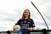 14 June 2022; AIG ambassador and Dublin footballer Ciara Trant in attendance at the launch of AIG’s new &quot;For Times Like These&quot; campaign at AIG Ireland’s offices in Dublin. In addition, AIG also announced their LGFA member and player car insurance offer of 25% off for players and 15% off for all members across the country at www.aig.ie/lgfa. Photo by Sam Barnes/Sportsfile