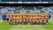11 June 2022; The Clare squad before the GAA Football All-Ireland Senior Championship Round 2 match between Clare and Roscommon at Croke Park in Dublin. Photo by Ray McManus/Sportsfile
