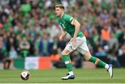 11 June 2022; Nathan Collins of Republic of Ireland during the UEFA Nations League B group 1 match between Republic of Ireland and Scotland at the Aviva Stadium in Dublin. Photo by Stephen McCarthy/Sportsfile