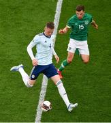 11 June 2022; Scott McTominay of Scotland and Jayson Molumby of Republic of Ireland during the UEFA Nations League B group 1 match between Republic of Ireland and Scotland at the Aviva Stadium in Dublin. Photo by Ben McShane/Sportsfile