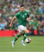 11 June 2022; John Egan of Republic of Ireland during the UEFA Nations League B group 1 match between Republic of Ireland and Scotland at the Aviva Stadium in Dublin. Photo by Stephen McCarthy/Sportsfile