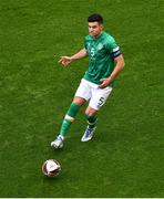 11 June 2022; John Egan of Republic of Ireland during the UEFA Nations League B group 1 match between Republic of Ireland and Scotland at the Aviva Stadium in Dublin. Photo by Ben McShane/Sportsfile