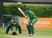 14 June 2022; Andrie Steyn of South Africa batting during the Women's one day international match between Ireland and South Africa at Clontarf Cricket Club in Dublin. Photo by George Tewkesbury/Sportsfile