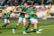 14 June 2022; Evan Ferguson of Republic of Ireland before the UEFA European U21 Championship Qualifying group F match between Italy and Republic of Ireland at Stadio Cino e Lillo Del Duca in Ascoli Piceno, Italy. Photo by Eóin Noonan/Sportsfile
