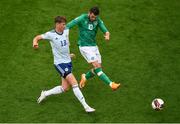 11 June 2022; Jack Hendry of Scotland and Troy Parrott of Republic of Ireland during the UEFA Nations League B group 1 match between Republic of Ireland and Scotland at the Aviva Stadium in Dublin. Photo by Ben McShane/Sportsfile