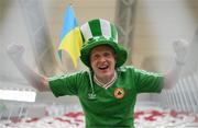 14 June 2022; Republic of Ireland supporter Alan Keane, from Castleknock, Dublin, before the UEFA Nations League B group 1 match between Ukraine and Republic of Ireland at LKS Stadium in Lodz, Poland. Photo by Stephen McCarthy/Sportsfile