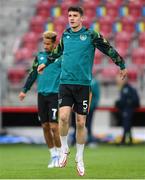 14 June 2022; Darragh Lenihan of Republic of Ireland before the UEFA Nations League B group 1 match between Ukraine and Republic of Ireland at LKS Stadium in Lodz, Poland. Photo by Stephen McCarthy/Sportsfile
