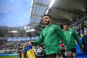 14 June 2022; Scott Hogan of Republic of Ireland walks out before the UEFA Nations League B group 1 match between Ukraine and Republic of Ireland at LKS Stadium in Lodz, Poland. Photo by Stephen McCarthy/Sportsfile