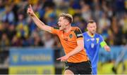 14 June 2022; Nathan Collins of Republic of Ireland celebrates after scoring his side's goal during the UEFA Nations League B group 1 match between Ukraine and Republic of Ireland at LKS Stadium in Lodz, Poland. Photo by Stephen McCarthy/Sportsfile