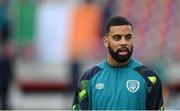 14 June 2022; CJ Hamilton of Republic of Ireland before the UEFA Nations League B group 1 match between Ukraine and Republic of Ireland at LKS Stadium in Lodz, Poland. Photo by Stephen McCarthy/Sportsfile