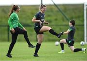 15 June 2022; Saoirse Noonan, right, and Naoisha McAloon during a Republic of Ireland Women training session at FAI Headquarters in Abbotstown, Dublin. Photo by Piaras Ó Mídheach/Sportsfile