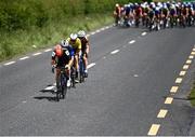 15 June 2022; Adam Kelly of the Isle of Man team leads a breakaway group along the Dublin Road to Athy during Stage 1 of the Rás Tailteann 2022 at Horse and Jockey in Parkstown, Tipperary. Photo by David Fitzgerald/Sportsfile