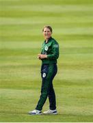 14 June 2022; Sarah Forbes of Ireland during the Women's one day international match between Ireland and South Africa at Clontarf Cricket Club in Dublin. Photo by George Tewkesbury/Sportsfile