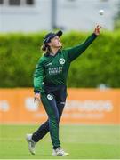 14 June 2022; Leah Paul of Ireland during the Women's one day international match between Ireland and South Africa at Clontarf Cricket Club in Dublin. Photo by George Tewkesbury/Sportsfile