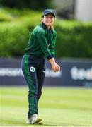 14 June 2022; Leah Paul of Ireland during the Women's one day international match between Ireland and South Africa at Clontarf Cricket Club in Dublin. Photo by George Tewkesbury/Sportsfile
