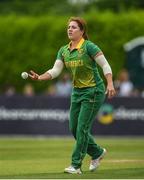 14 June 2022; Nadine De Klerk of South Africa during the Women's one day international match between Ireland and South Africa at Clontarf Cricket Club in Dublin. Photo by George Tewkesbury/Sportsfile
