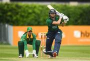 14 June 2022; Gaby Lewis of Irelan during the Women's one day international match between Ireland and South Africa at Clontarf Cricket Club in Dublin. Photo by George Tewkesbury/Sportsfile