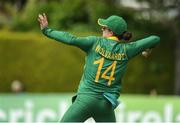 14 June 2022; Laura Wolvaardt of South Africa during the Women's one day international match between Ireland and South Africa at Clontarf Cricket Club in Dublin. Photo by George Tewkesbury/Sportsfile