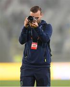 14 June 2022; FAI videographer Matthew Turnbull after the UEFA Nations League B group 1 match between Ukraine and Republic of Ireland at LKS Stadium in Lodz, Poland. Photo by Stephen McCarthy/Sportsfile