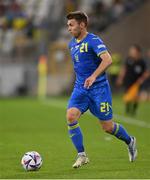 14 June 2022; Oleksandr Karavaev of Ukraine during the UEFA Nations League B group 1 match between Ukraine and Republic of Ireland at LKS Stadium in Lodz, Poland. Photo by Stephen McCarthy/Sportsfile