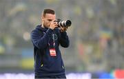 14 June 2022; FAI videographer Matthew Turnbull after the UEFA Nations League B group 1 match between Ukraine and Republic of Ireland at LKS Stadium in Lodz, Poland. Photo by Stephen McCarthy/Sportsfile