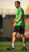14 June 2022; Assistant coach John O'Shea before the UEFA European U21 Championship Qualifying group F match between Italy and Republic of Ireland at Stadio Cino e Lillo Del Duca in Ascoli Piceno, Italy. Photo by Eóin Noonan/Sportsfile