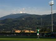 14 June 2022; Tyreik Wright of Republic of Ireland during the UEFA European U21 Championship Qualifying group F match between Italy and Republic of Ireland at Stadio Cino e Lillo Del Duca in Ascoli Piceno, Italy. Photo by Eóin Noonan/Sportsfile