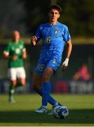 14 June 2022; Andrea Cambiaso of Italy during the UEFA European U21 Championship Qualifying group F match between Italy and Republic of Ireland at Stadio Cino e Lillo Del Duca in Ascoli Piceno, Italy. Photo by Eóin Noonan/Sportsfile