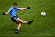 12 June 2022; Paul Reynolds Hand of Dublin during the Electric Ireland GAA Football All-Ireland Minor Championship Quarter-Final match between Dublin and Galway at O'Connor Park in Tullamore, Offaly. Photo by Piaras Ó Mídheach/Sportsfile