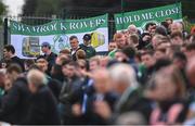 17 June 2022; Shamrock Rovers supporters before the SSE Airtricity League Premier Division match between Dundalk and Shamrock Rovers at Oriel Park in Dundalk, Louth. Photo by Ben McShane/Sportsfile