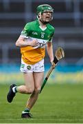 17 June 2022; Adam Screeney of Offaly celebrates after scoring a point from a free during the Electric Ireland GAA Hurling All-Ireland Minor Championship Semi-Final match between Offaly and Clare at FBD Semple Stadium in Thurles, Tipperary. Photo by Piaras Ó Mídheach/Sportsfile