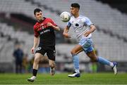 17 June 2022; Ali Coote of Bohemians in action against Shane Griffin of Shelbourne during the SSE Airtricity League Premier Division match between Bohemians and Shelbourne at Dalymount Park in Dublin. Photo by Harry Murphy/Sportsfile