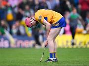 17 June 2022; John Cahill of Clare after his side's defeat in the Electric Ireland GAA Hurling All-Ireland Minor Championship Semi-Final match between Offaly and Clare at FBD Semple Stadium in Thurles, Tipperary. Photo by Piaras Ó Mídheach/Sportsfile