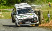 18 June 2022; Declan Gallagher and Derek Heena in their Toyota Starlet RWD compete during day two of the Joule Donegal International Rally at Letterkenny in Donegal. Photo by Philip Fitzpatrick/Sportsfile