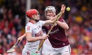 18 June 2022; Alan Connolly of Cork in action against Darren Morrisey of Galway during the GAA Hurling All-Ireland Senior Championship Quarter-Final match between Galway and Cork at the FBD Semple Stadium in Thurles, Tipperary. Photo by Daire Brennan/Sportsfile