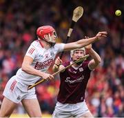18 June 2022; Alan Connolly of Cork in action against Darren Morrisey of Galway during the GAA Hurling All-Ireland Senior Championship Quarter-Final match between Galway and Cork at the FBD Semple Stadium in Thurles, Tipperary. Photo by Daire Brennan/Sportsfile