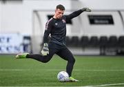 17 June 2022; Dundalk goalkeeper Mark Byrne before the SSE Airtricity League Premier Division match between Dundalk and Shamrock Rovers at Oriel Park in Dundalk, Louth. Photo by Ben McShane/Sportsfile