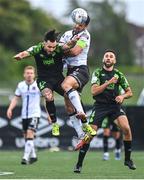 17 June 2022; Richie Towell of Shamrock Rovers and Patrick Hoban of Dundalk during the SSE Airtricity League Premier Division match between Dundalk and Shamrock Rovers at Oriel Park in Dundalk, Louth. Photo by Ben McShane/Sportsfile