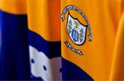 17 June 2022; A detailed view of a Clare jersey during a Clare football squad portrait session at Cusack Park in Ennis, Clare. Photo by Diarmuid Greene/Sportsfile