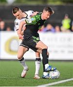 17 June 2022; Ronan Finn of Shamrock Rovers and Darragh Leahy of Dundalk during the SSE Airtricity League Premier Division match between Dundalk and Shamrock Rovers at Oriel Park in Dundalk, Louth. Photo by Ben McShane/Sportsfile