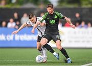 17 June 2022; Ronan Finn of Shamrock Rovers and Darragh Leahy of Dundalk during the SSE Airtricity League Premier Division match between Dundalk and Shamrock Rovers at Oriel Park in Dundalk, Louth. Photo by Ben McShane/Sportsfile