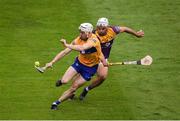 18 June 2022; Ryan Taylor of Clare in action against Conor Devitt of Wexford during the GAA Hurling All-Ireland Senior Championship Quarter-Final match between Clare and Wexford at the FBD Semple Stadium in Thurles, Tipperary. Photo by Daire Brennan/Sportsfile